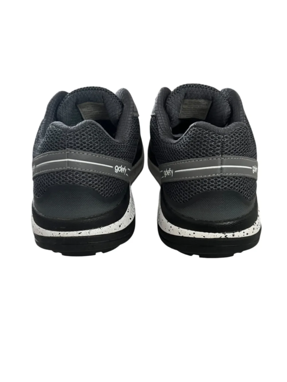 Gravity Defyer TB9024FGS-W Mens Black Gray Mighty Walk Size 9.5
